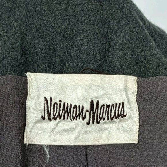 Vintage Neiman Marcus Button Up Wool Belted Jacket - Picture 6 of 6